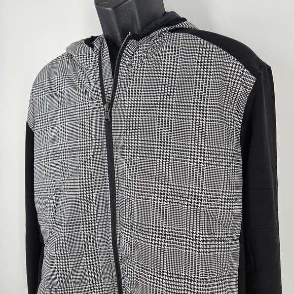 RLX Ralph Lauren Other - New Ralph Lauren Men's Black White Glen Plaid Hooded Golf Zip Jacket Size XL